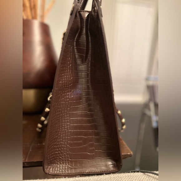 Betsey Johnson croc skull tote